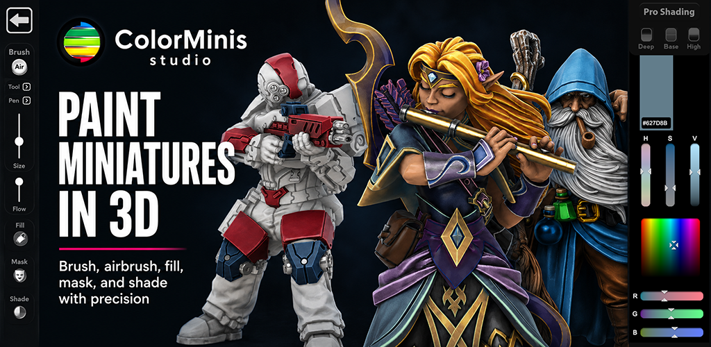 ColorMinis Studio 3D miniature painting tools